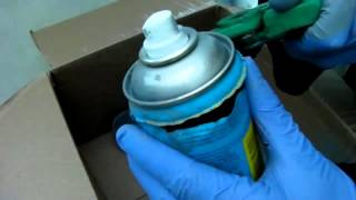 How to decant aerosol paint for Airbrush spraying safely [upl. by Aisercal]