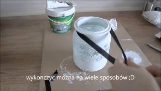 DIY zrób to sam ŚWIECZNIK ZE SŁOIKA [upl. by Loretta]