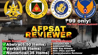 AFPSAT REVIEWER  OVERVIEW [upl. by Appleby]