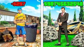 POOR JEFFY VS RICH DADDY in GTA 5 [upl. by Antonino]