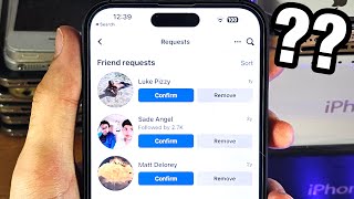 Can You Accept All Friend Requests on FaceBook at once on iPhone no [upl. by Nahtaoj895]