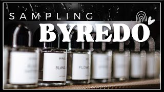 🇸🇪 Sampling BYREDO  Best of BYREDO  Bal d’afrique Gypsy Water Blanche and more  Eau de Jane [upl. by Ramgad151]