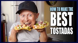 HOW TO MAKE TASTY TOSTADAS  Cooking With Verne [upl. by Lexis]