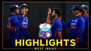 Highlights  West Indies v India  India Win By 3 Runs In Dramatic Finish  1st CG United ODI [upl. by Otsirc]