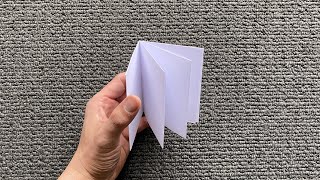 How to make a book with a sheet of A4 paper No glue Super easy [upl. by Anabahs92]