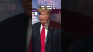 Trumps Hilarious Off Script Moments trumpdonald shorts [upl. by Nosreh]