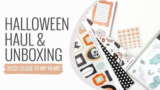 Close To My Heart Halloween Kit Unboxing amp Haul  2022 [upl. by Nnaik]