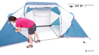 Monter sa tente  Je tent Arpenaz Family 42 opzetten  Quechua  Decathlon [upl. by Threlkeld]