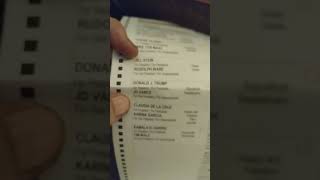 California Ballot Trump on paper fold [upl. by Breeze]