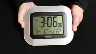 WT8005U Atomic Digital Wall Clock [upl. by Ihdin]