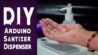 arduino sanitizer dispenser  how to make touchless hand sanitizer dispenser [upl. by Ahsieym974]