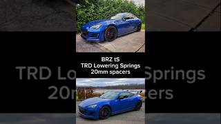 BRZ tS TRD Lowering Spring amp 20mm Spacers [upl. by Aihsad922]