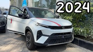 2024 NEW TATA NEXON FEARLESS S 2023 Second Top Model  NEXON NEW MODEL 2023 White Colour [upl. by Ayik]