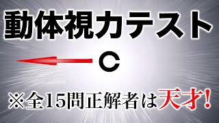 全問正解は天才 高齢者講習などでも行われる動体視力テストに挑戦！ [upl. by Dnarb]