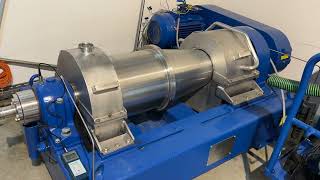 DECANTER CENTRIFUGE KHD HUMBOLT WEDAG S11  RUNNING TEST [upl. by Bender]