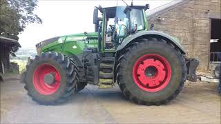 THE MIGHTY FENDT 1050 REVERSE DRIVE BUCK RAKING [upl. by Acsot]