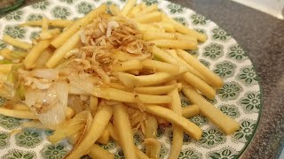 CHINESE DISH ZIZANIA WITH DRIED SHRIMP LUTO SERYE cooking hk fypシ゚viral food chinesefood [upl. by Hultgren]