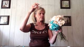 How To Make A Seashell Bridal Wedding Bouquet [upl. by Nytsua]