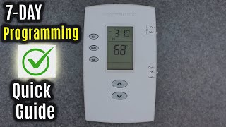 Honeywell Home PRO 2000  7day PROGRAMMING  Programmable  EASY Thermostat [upl. by Hance]