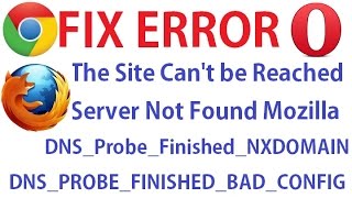 This Site Cant be Reached 100 Solved DNSProbeFinishedNXDOMAIN [upl. by Llennol]