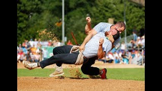 Sensation am Nordwestschweizer Schwingfest Hersche bodigt Aeschbi und feiert ersten Kranzfestsieg [upl. by Notxam]