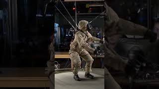 Biped Robot Walks Like a Human  Petman Test Camo Shorts [upl. by Trebleht]