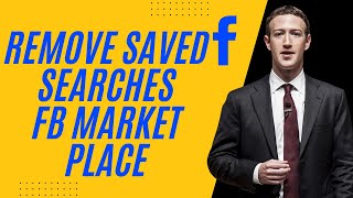 How To Remove Saved Searches On Facebook Marketplace  New Update [upl. by Naoh]