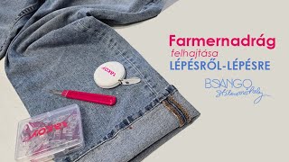 Farmernadrág felhajtása lépésrőllépésre [upl. by Bittencourt]