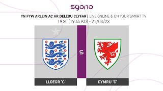 FULL MATCH England C 10 Wales C  International Challenge Match [upl. by Anyehs]