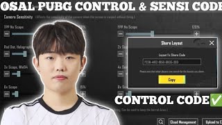 2024 오살 OSAL Pubg Sensitivity code 35 오살 OSAL PUBG CONTROL CODE 35 Dpluskiaosal control Zone [upl. by Dill554]