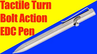 Tactile Turn Titanium Bolt Action EDC Pen  Unboxing [upl. by Olin]