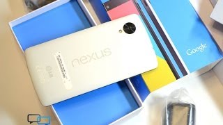 Распаковка LG Nexus 5 в белом цвете unboxing [upl. by Neelyaj]