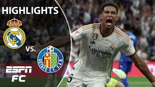 Real Madrid vs Getafe  La Liga Highlights  ESPN FC [upl. by Laerol]