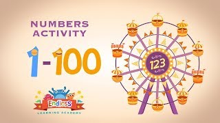 Learn Number From One to Hundred 1  100 in English Endless Numbers [upl. by Noe]