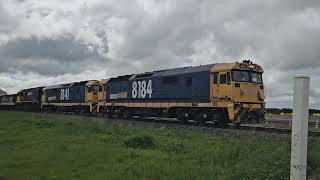 7736V PN loaded grain 8184 8141 XR559 Dimboola to Geelong 1245 19924 Westmere VIC [upl. by Ermengarde]