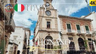 ITALY PUGLIA PUTIGNANO 🇮🇹 Street Markets➜ Old Town➜ Racconti di Carta Artworks Walking Tour 4K [upl. by Uhej]