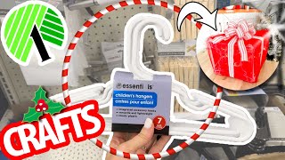 Turn CHEAP plastic hangers into LARGE Christmas Decor 1 Dollar Tree DIYs [upl. by Prebo609]