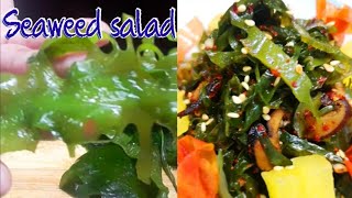 Spicy seaweed salad  Easy seaweed recipe seaweed seaweedsalad [upl. by Oregolac76]