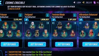 Cosmic Crucible Season 9 Defense Week 1  Marvel Strike Force [upl. by Rovner]