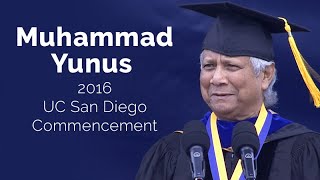 UC San Diego Commencement 2016 Muhammad Yunus [upl. by Noroj]