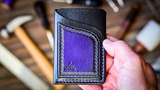 Super Minimalist Wallet  Leather Craft [upl. by Llerdnod]