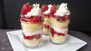 Strawberry Shortcake Parfaits aka Mini Trifles [upl. by Ative]