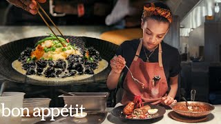 A Day With the Executive Chef at NYC’s Hottest Seafood Restaurant  On The Line  Bon Appétit [upl. by Enaffit]