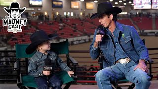 JB Mauney amp His Son Jagger Watching Bull Riding Together  The American Rodeo West Regionals [upl. by Twelve531]