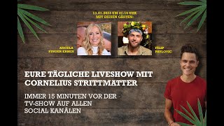 LIVE 🔴 Die Viertelstunde davor mit Angela FingerErben amp Filip Pavlovic  1  Dschungelcamp 2023 [upl. by Enelyw723]