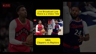 🔴 Link Live 👉 wwwrintvsite LA Clippers vs Toronto Raptors NBA Clippers Raptors NBA [upl. by Nileuqaj]