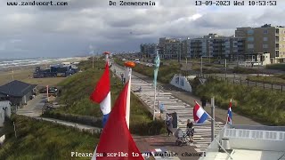 🔴Live webcam beach and boulevard Barnaart Zandvoort Home to the Dutch Grand Prix The Netherlands [upl. by Odranreb387]