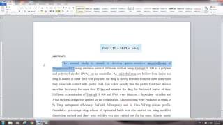 THESIS  DISSERTATION GUIDE All ways to increase or decrease font size [upl. by Ahsemat]