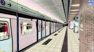 openBVE MTR MTrain depart from LOHAS Park Station 港鐵Mtrain離開康城站 [upl. by Oinotnaocram572]