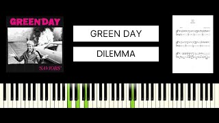 Green Day  Dilemma BEST PIANO TUTORIAL amp COVER [upl. by Aelahs569]